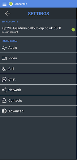 Callout VoIP Screen 3