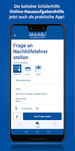 Android application Schülerhilfe Online Nachhilfe screenshort