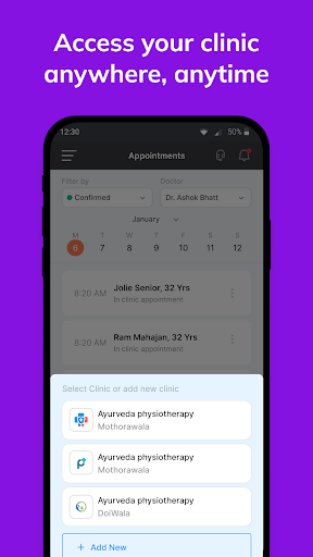 Android application Clarity: Clinic Management App screenshort
