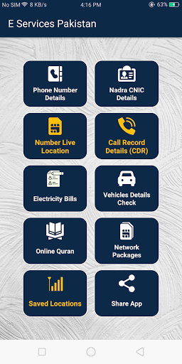 Pak Sims  Location Finder  Call history Checker
