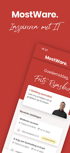 Android application Mijn MostWare screenshort