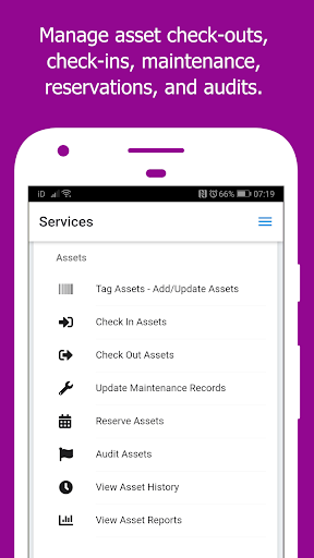 Android application Asset & Inventory Tracker screenshort