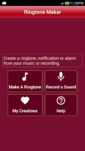 Android application Ringtone Maker and Mp3 Cutter screenshort