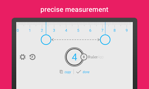 Ruler App – Measure length in Screenshot