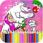 Cover Image of Tải xuống Little Girl and Bear Coloring  APK