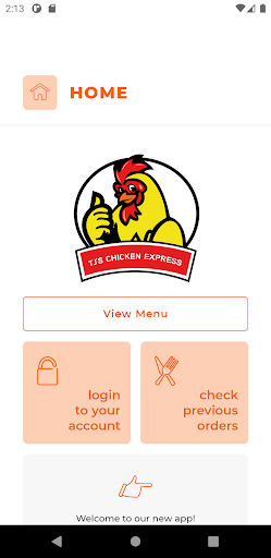 Android application TJs Chicken Express DN15 screenshort