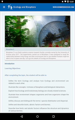 Ecology and Biosphere Screen 3