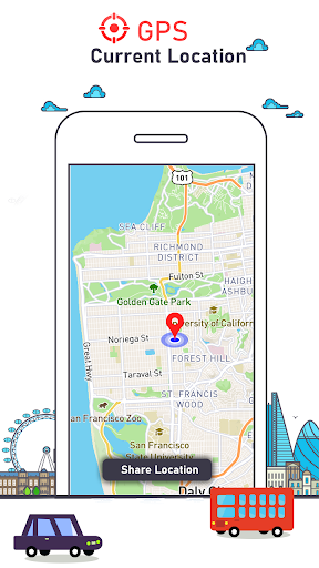 GPS Earth Map Voice Navigation