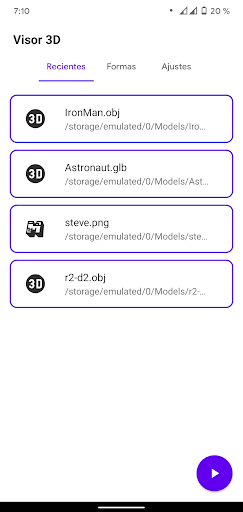 Vista previa de la aplicación