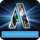 Lighting Text Photo Frame icon