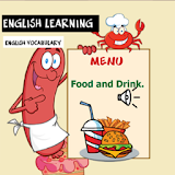 Food and drink english spoken icon