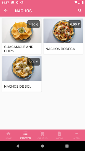 Android application Bodega Mexicana screenshort