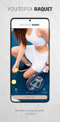 Android application Youtopia Raquet screenshort