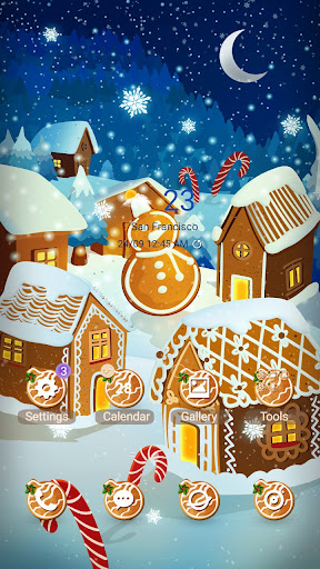 Android application Gingerbread House - Wallpaper screenshort