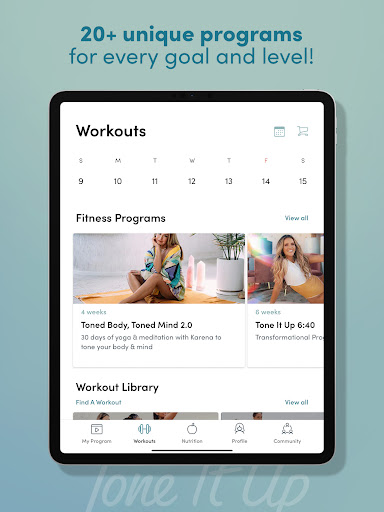 Screenshot of Tone It Up: Fitness App
