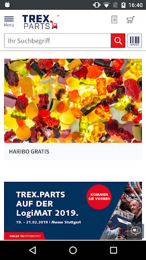 Android application TREX.PARTS screenshort