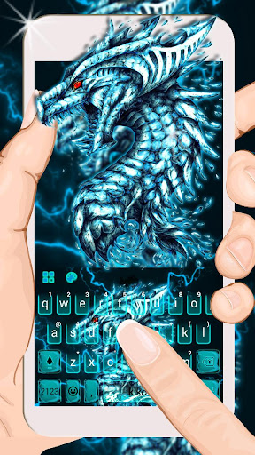 Android application Lightning Neon Dragon Keyboard screenshort