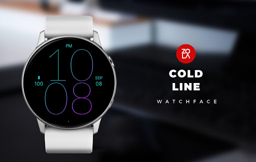 Android application Cold Line Watch Face screenshort