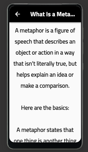 Android application Metaphor screenshort