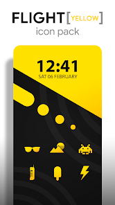 Captura 1 Flight Yellow - Icon Pack android