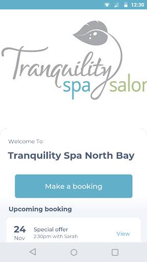 Android application Tranquility Spa North Bay screenshort