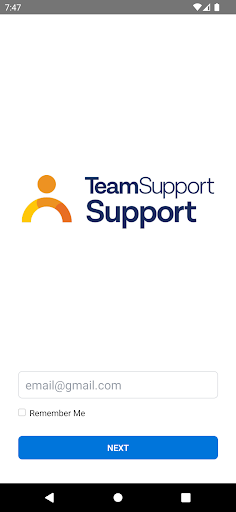 Android application TeamSupport screenshort