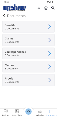 Upshaw Insurance Portal Screen 3
