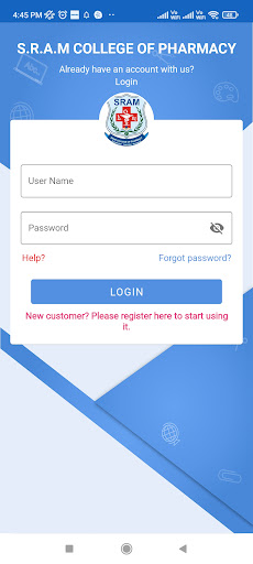 Android application S.R.A.M. College of pharmacy screenshort