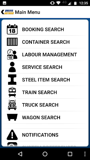 FreightWeb Mobile - Pacific Na Screen 2