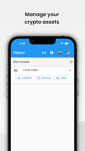 Android application DWallet screenshort