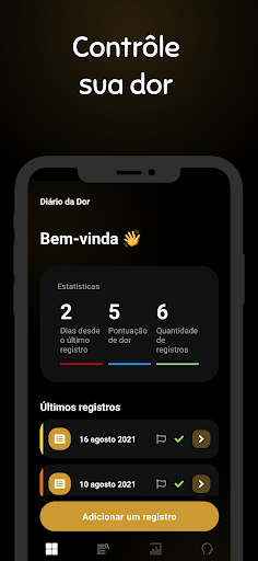 Visualização do aplicativo