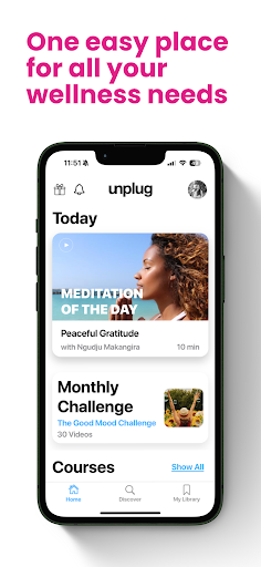 Android application Unplug: Meditation screenshort