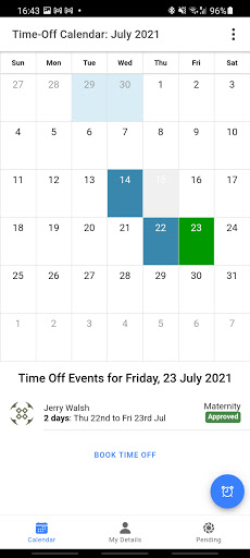 VacationTracker Screen 2