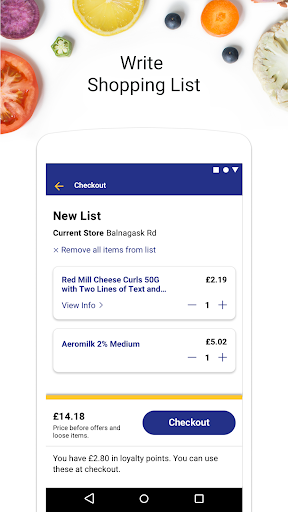 Nisa Scan, Pay, Go Screen 2