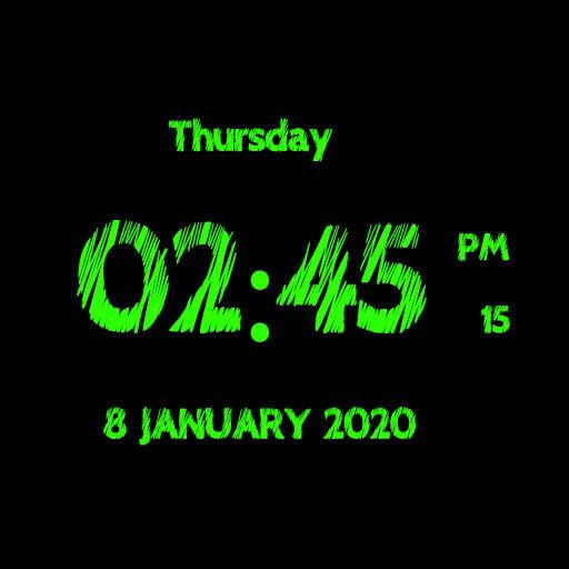 Super Digital Clock Wallpaper logo