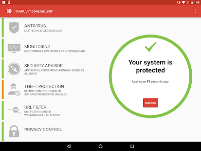 IKARUS mobile.security Screenshot