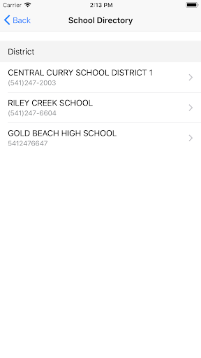 Central Curry School District Screen 3