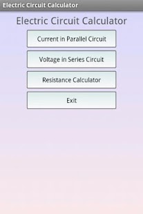 Electric Circuit Calculator Screenshot