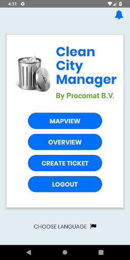 CleanCityManager Screen 2