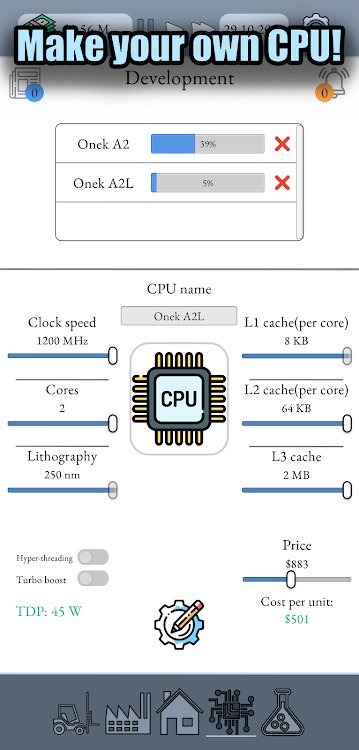 CPU Maker: Create your own CPU - 0.657 - (Android)