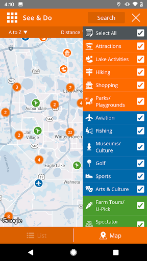 Screenshot of Visit Central Florida