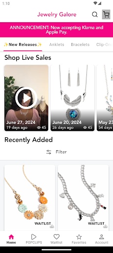 Screenshot of Jewelry Galore