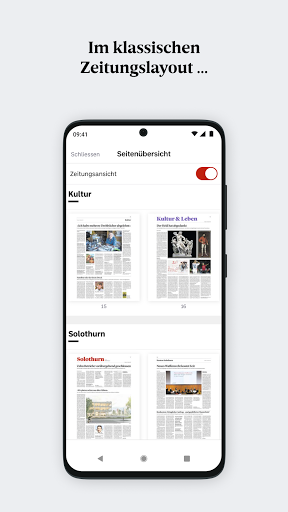 Solothurner Zeitung E-Paper Screen 3