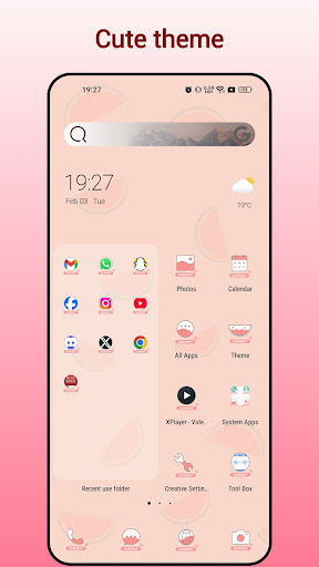 Screenshot of Creative Launcher: one-handed