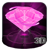 Pink Diamond Love 3D Theme icon