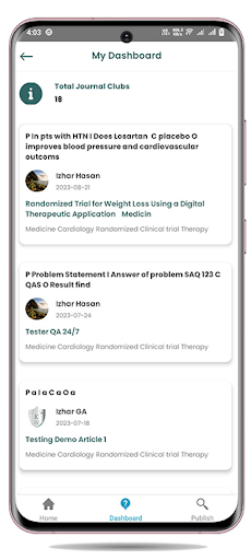 Journal Club Screen 3