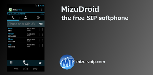 MizuDroid SIP VOIP Softphone