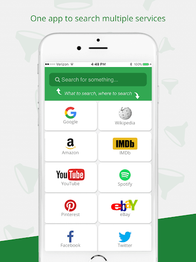Android application Search Funnel screenshort