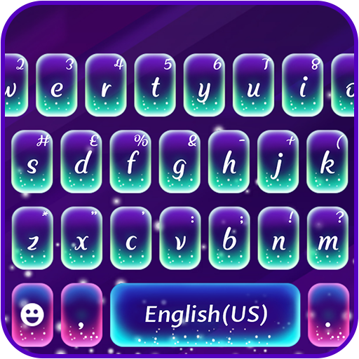 Purple Glow Keyboard Theme  Icon