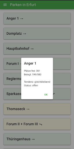 Parken in Erfurt Screen 2